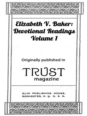 cover image of Elizabeth Baker